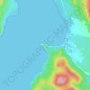 Mappa topografica Porto Conte, altitudine, rilievo