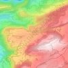 Mappa topografica Les Pommerats, altitudine, rilievo