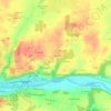 Mappa topografica La Renarde, altitudine, rilievo