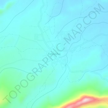 Mappa topografica Timonha, altitudine, rilievo