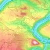 Mappa topografica Thürmsdorf, altitudine, rilievo
