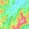 Mappa topografica La Bretogne, altitudine, rilievo