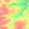 Mappa topografica Le Montet, altitudine, rilievo
