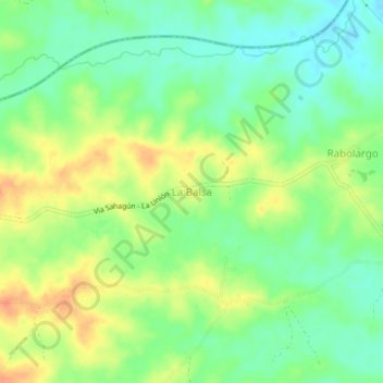 Mappa topografica La Balsa, altitudine, rilievo