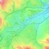 Mappa topografica Saint-Julien-en-Jarez, altitudine, rilievo