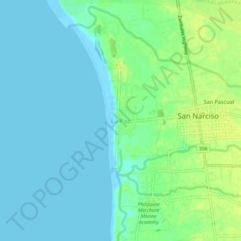 Mappa topografica La Paz, altitudine, rilievo