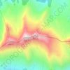 Mappa topografica La Pare, altitudine, rilievo