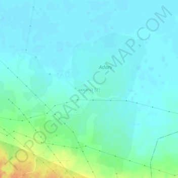 Mappa topografica Amrapar (2), altitudine, rilievo