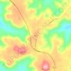 Mappa topografica Allons, altitudine, rilievo