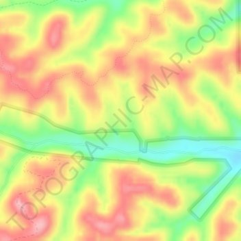 Mappa topografica Shawnee State Forest, altitudine, rilievo
