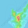 Mappa topografica Khao Yai, altitudine, rilievo