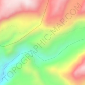 Mappa topografica Alpachaca, altitudine, rilievo