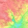 Mappa topografica Kerozan, altitudine, rilievo