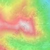 Mappa topografica Dent du Salentin, altitudine, rilievo