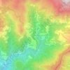 Mappa topografica Prato Sopralacroce, altitudine, rilievo