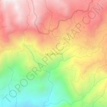 Mappa topografica La Garrucha, altitudine, rilievo