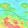 Mappa topografica Uphausen, altitudine, rilievo