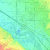 Mappa topografica Durham, altitudine, rilievo