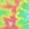 Mappa topografica Croix Montmain, altitudine, rilievo