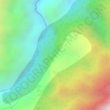 Mappa topografica Mesitas, altitudine, rilievo