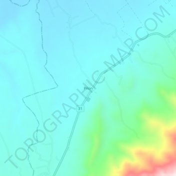 Mappa topografica Pilon, altitudine, rilievo