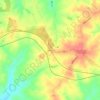 Mappa topografica Abilene, altitudine, rilievo