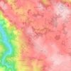 Mappa topografica Les Cazals, altitudine, rilievo