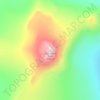 Mappa topografica Gunnbjørn Fjeld, altitudine, rilievo