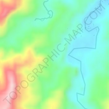Mappa topografica Coscorron, altitudine, rilievo