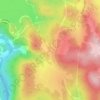 Mappa topografica Eucumbene Cove, altitudine, rilievo