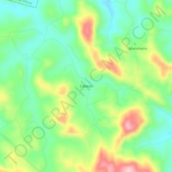Mappa topografica Catatau, altitudine, rilievo