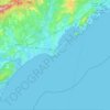 Mappa topografica Île des Pêcheurs, altitudine, rilievo