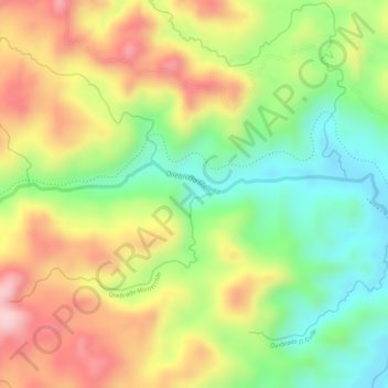 Mappa topografica Cabañas, altitudine, rilievo