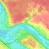 Mappa topografica La Celle-sur-Seine, altitudine, rilievo