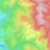 Mappa topografica Jourchannes, altitudine, rilievo