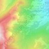 Mappa topografica Le Charne, altitudine, rilievo
