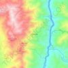 Mappa topografica Marmato, altitudine, rilievo