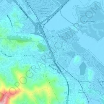Mappa topografica Ignacio, altitudine, rilievo