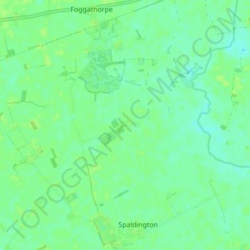 Mappa topografica Gribthorpe, altitudine, rilievo