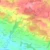 Mappa topografica Lostihuel, altitudine, rilievo