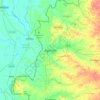 Mappa topografica Agartala, altitudine, rilievo