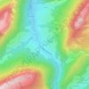 Mappa topografica La Pesse, altitudine, rilievo