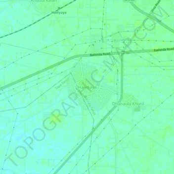 Mappa topografica Handiaya, altitudine, rilievo