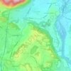 Mappa topografica Calco Superiore, altitudine, rilievo