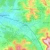 Mappa topografica Süßen, altitudine, rilievo