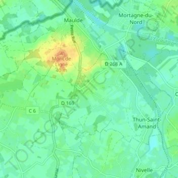 Mappa topografica Le Maroc, altitudine, rilievo