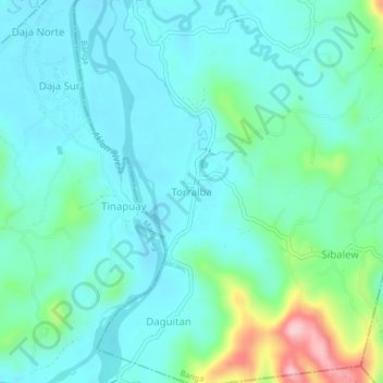 Mappa topografica Torralba, altitudine, rilievo
