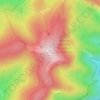 Mappa topografica Le Grand Ventron, altitudine, rilievo