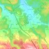 Mappa topografica Cercal, altitudine, rilievo