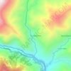 Mappa topografica Rio Blanco Alto, altitudine, rilievo